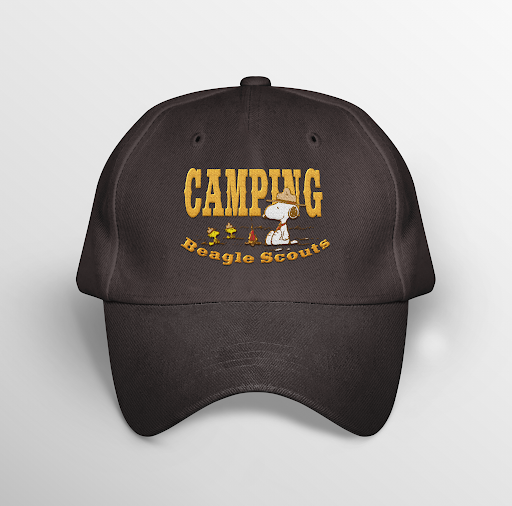 BRIEF INSANITY - Snoopy Camping Embroidered Cap