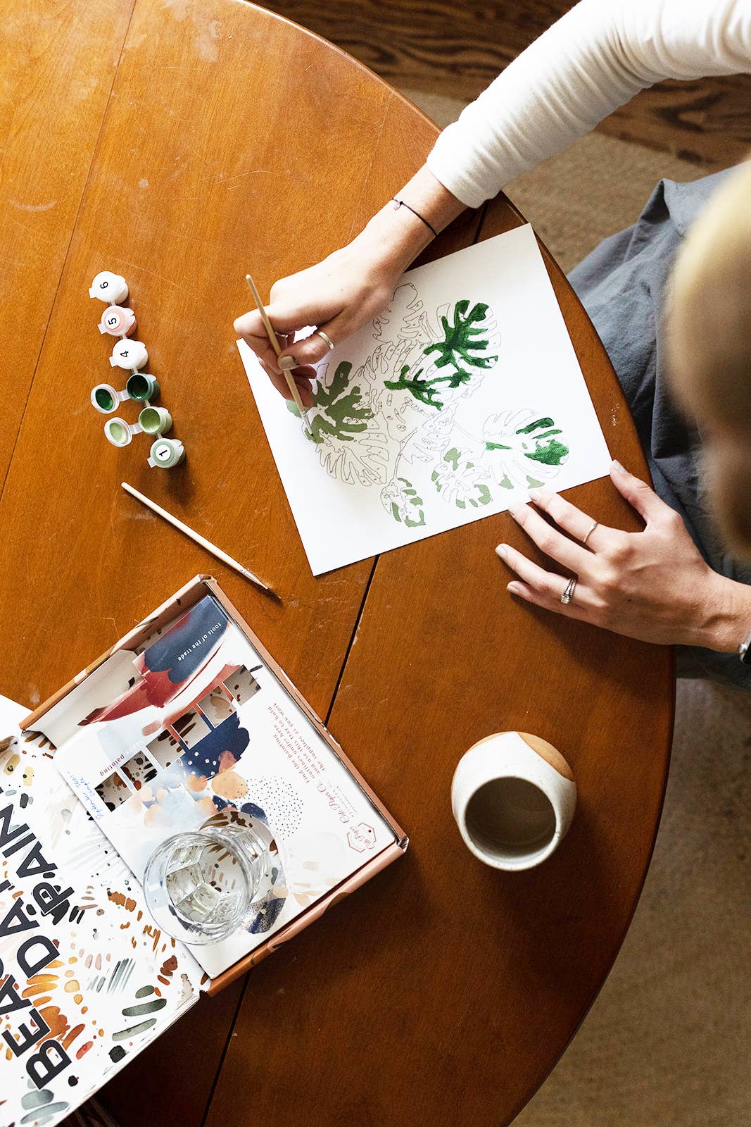 Cate Paper Co. - Red Poppies Paint-By-Numbers kit