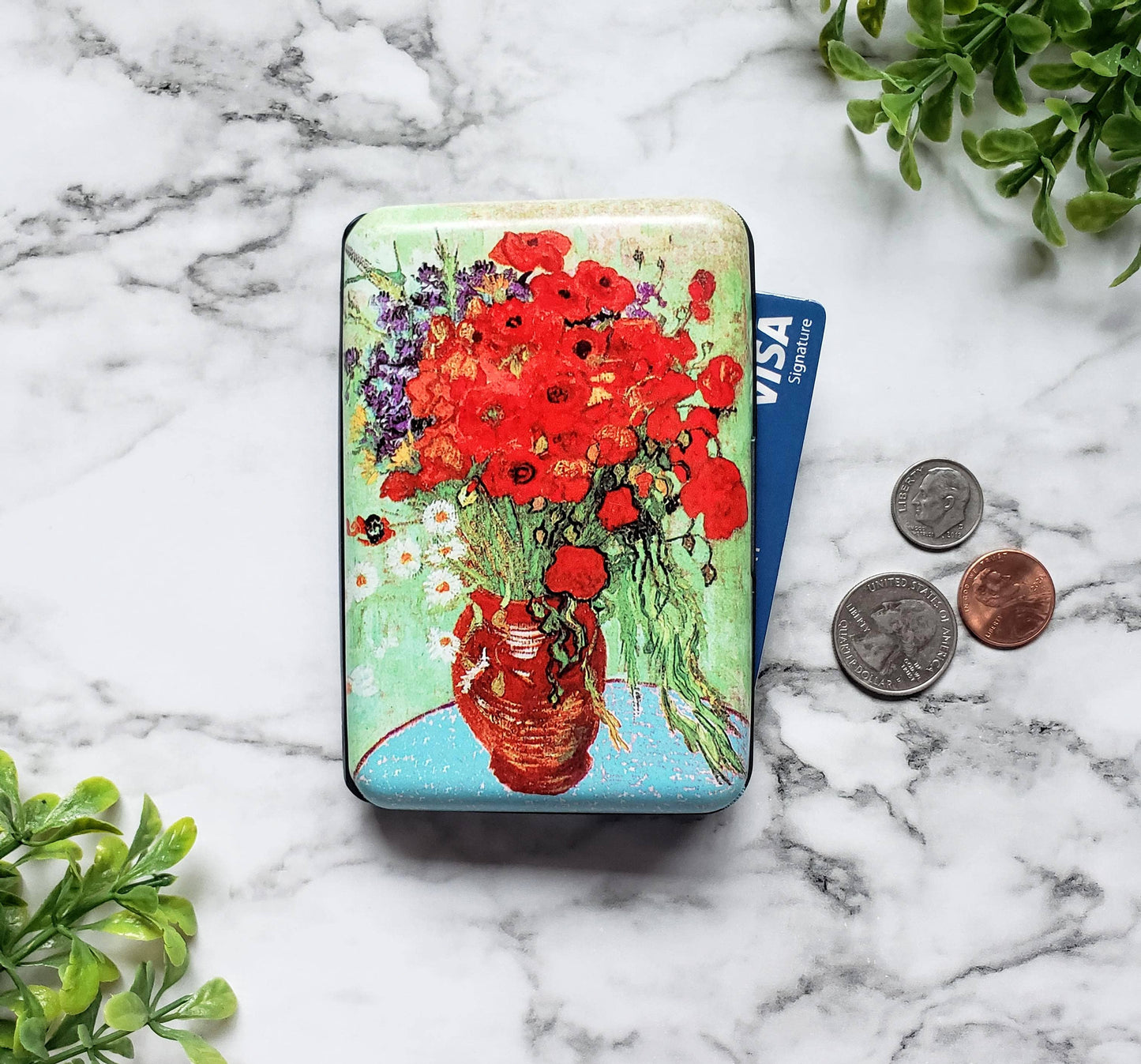 Monarque - Van Gogh - Daisies And Poppies Armored Wallet