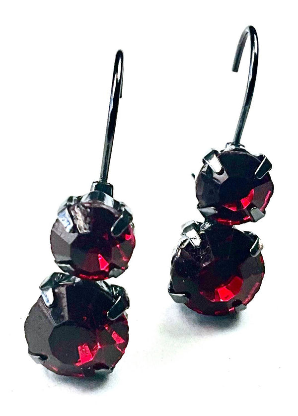 Lost & Found Trading - Siam Rhinestone Earrings