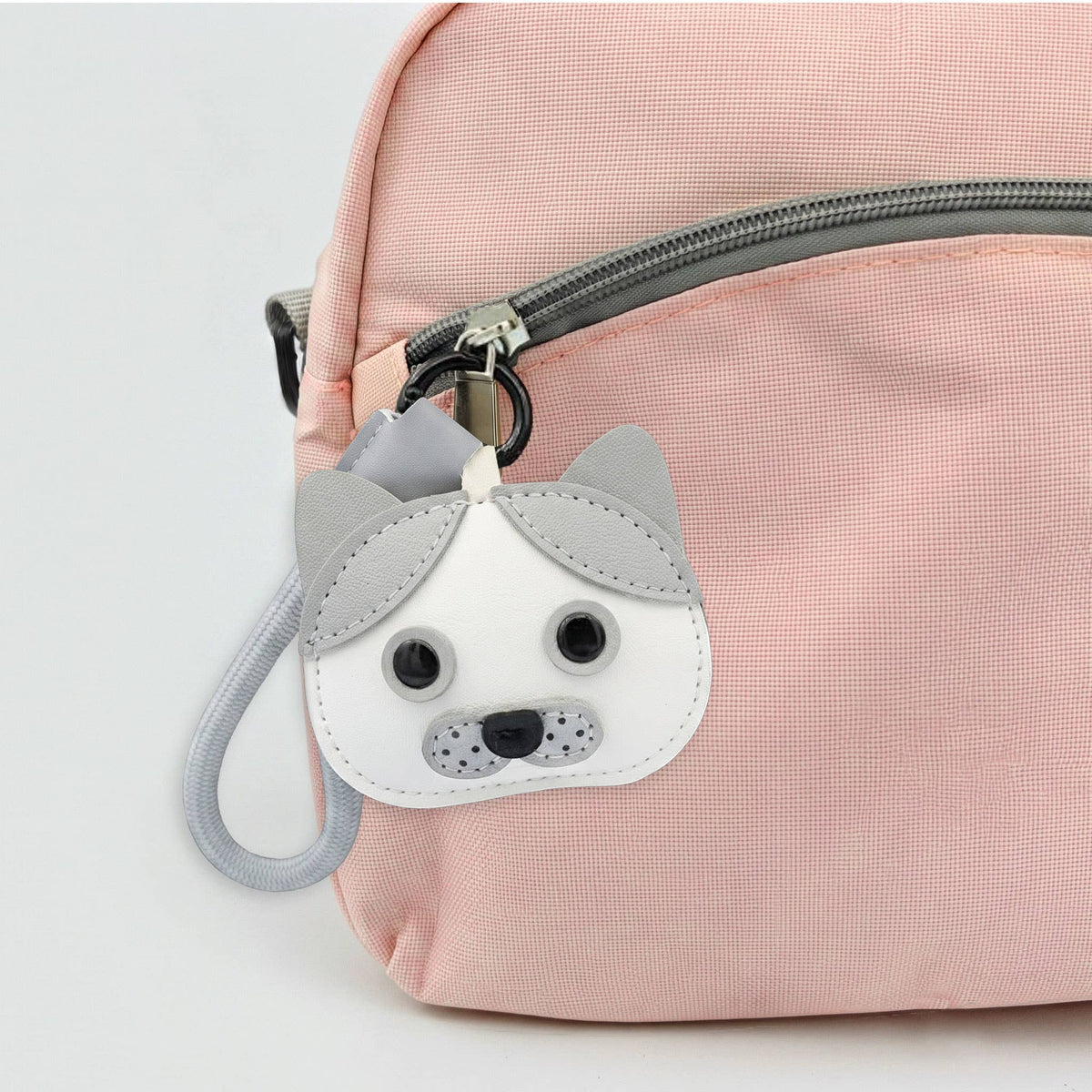Coastal Creators of Connecticut. - Cat Leather Bag Charm and Key Chain Fob