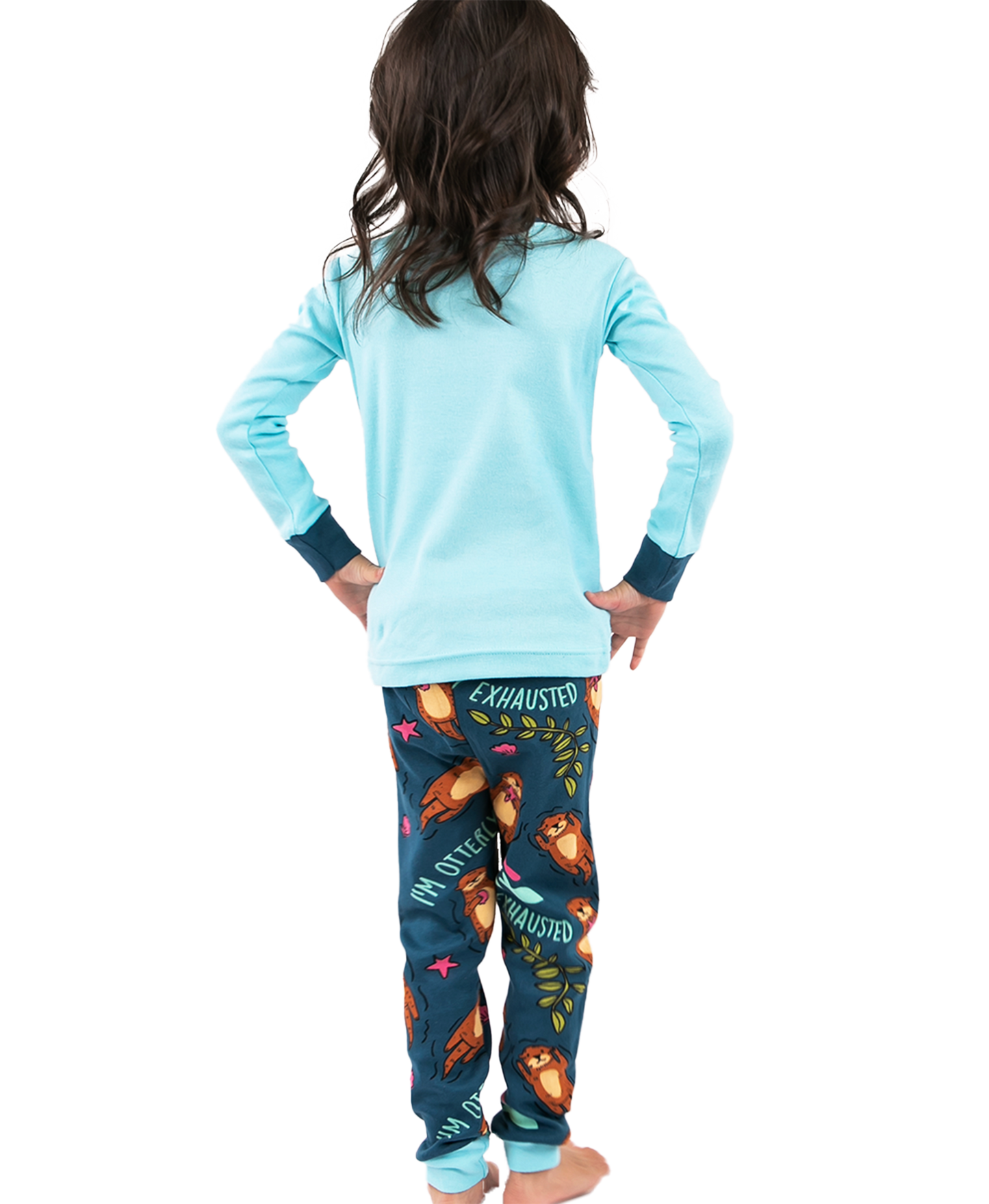 Lazy One - Otter Kid's Long Sleeve Pajama Set