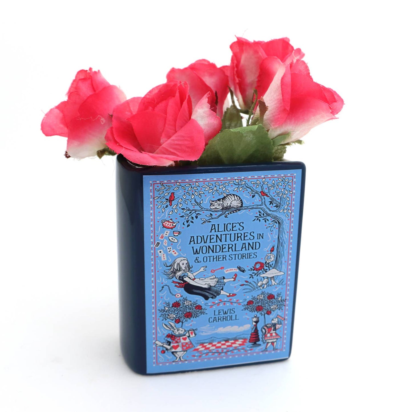 Lenny Mud - Alice's Adventures in in Wonderland Decoupaged Ceramic book