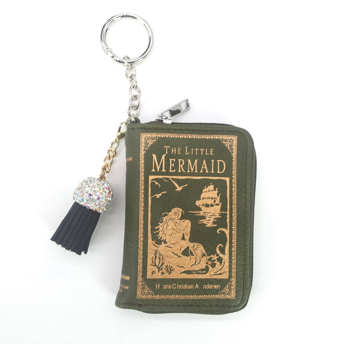 COMECO INC - THE LITTLE MERMAID BOOK BAG CHARM COIN PURSE IN VINYL