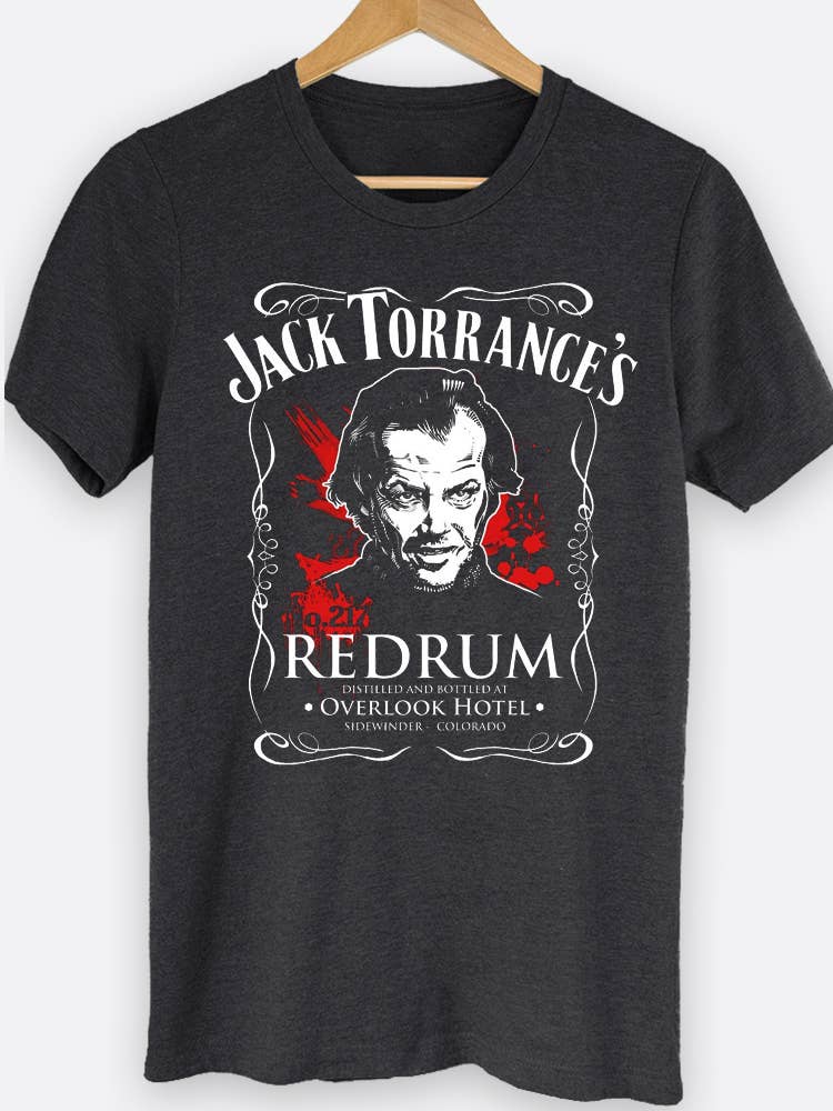 Johnny Threads - Jack Torrance's RedRum The Shining Movie Graphic Tee Shirt