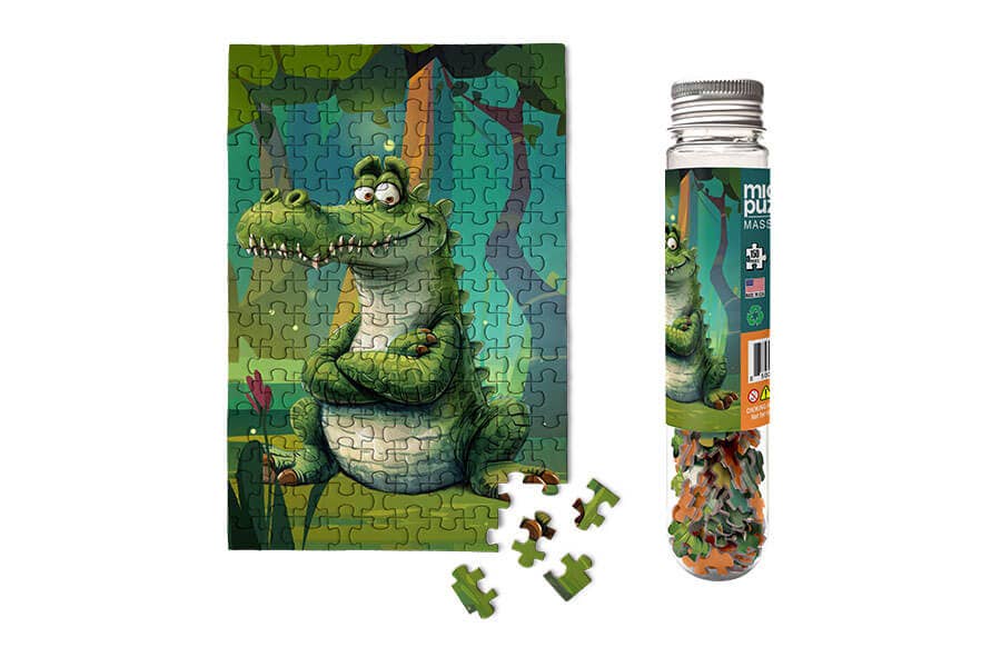 Micro Puzzles - See You Later Alligator - Crocodile Zoo Gardens Mini Puzzle