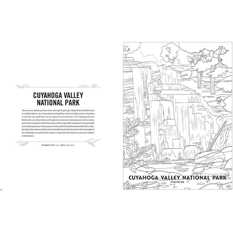 Insight Editions - #1 Pop Culture Publisher - The Art of the National Parks Coloring Book Kit - NEW!