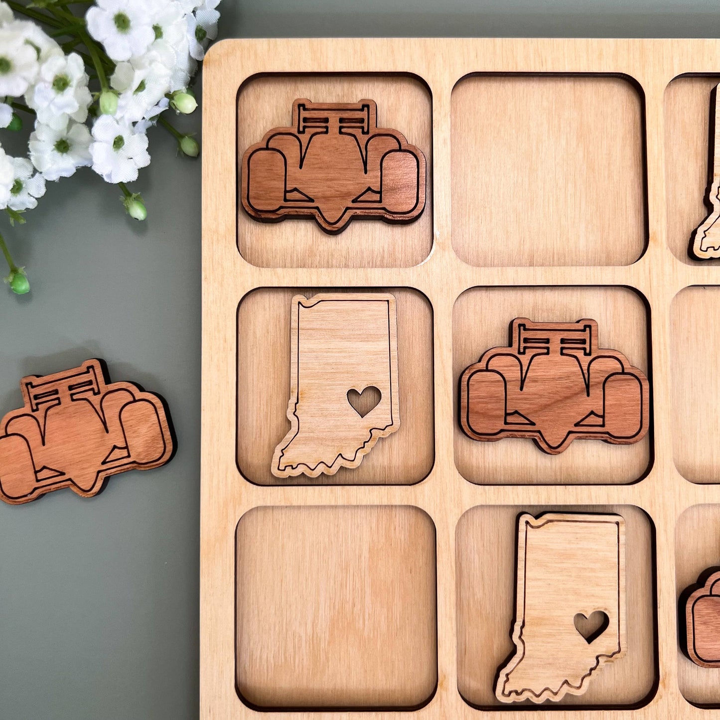 Birch House Games & Gifts - Indiana Tic Tac Toe