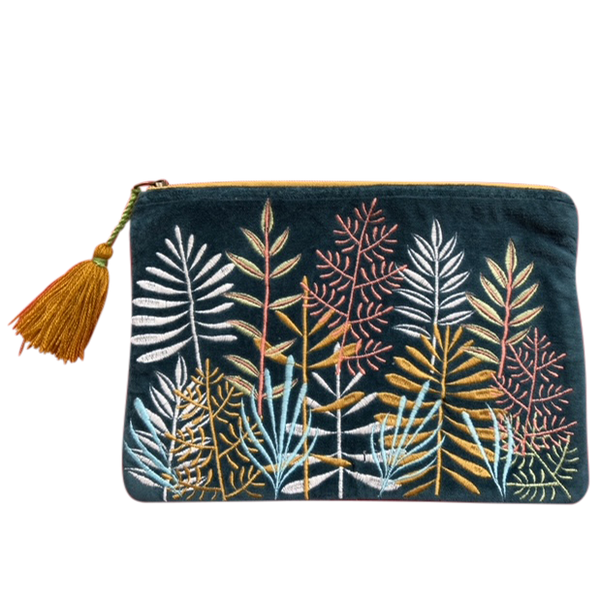 Chloe & Lex - Velvet Leaf Garden Coin Purse