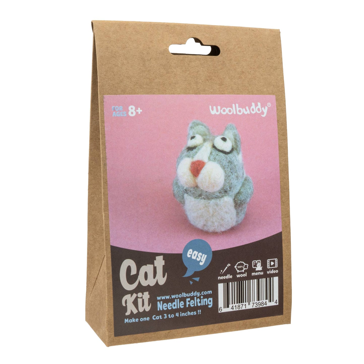 Woolbuddy - Needle Felting Kit - Cat