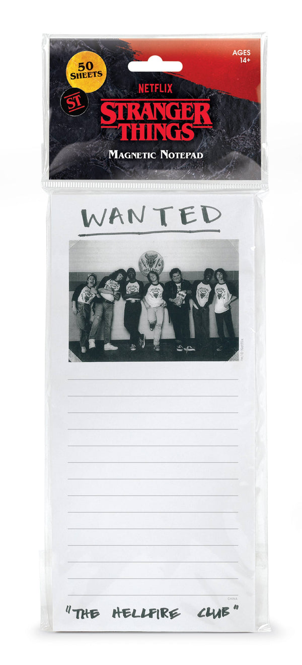 Fred & Friends - Stranger Things - Hellfire Club Magnetic Note Pad