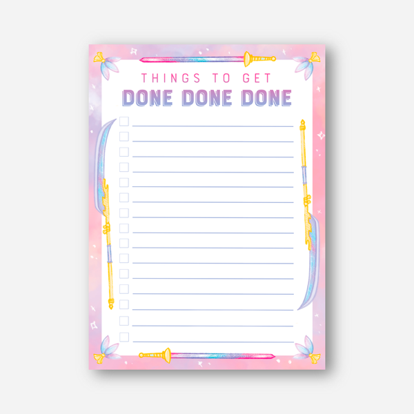Designs with Jamie - Things to get Done Done Done Kpop Demon Hunters Notepad