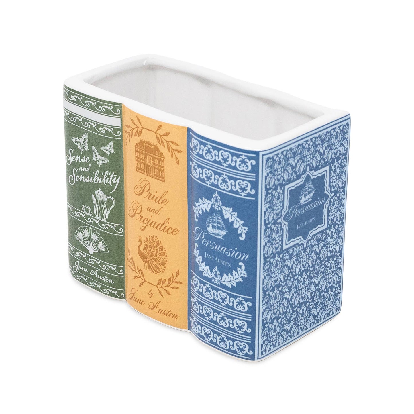 Steel Mill and Co. - Bookstack Pencil Cup, Jane Austen Collection