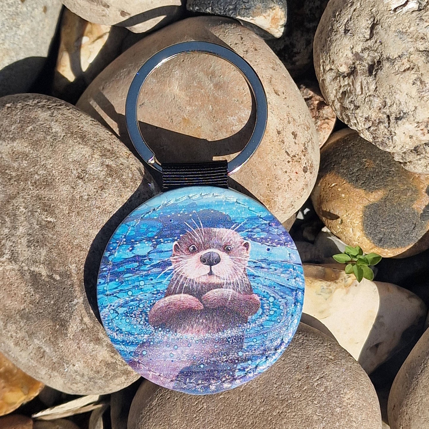By Jo Crafts - Otter Faux Leather Keyring
