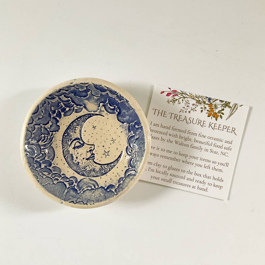 Walton Clay Studio - Pottery Dish Bowl - Crescent Moon