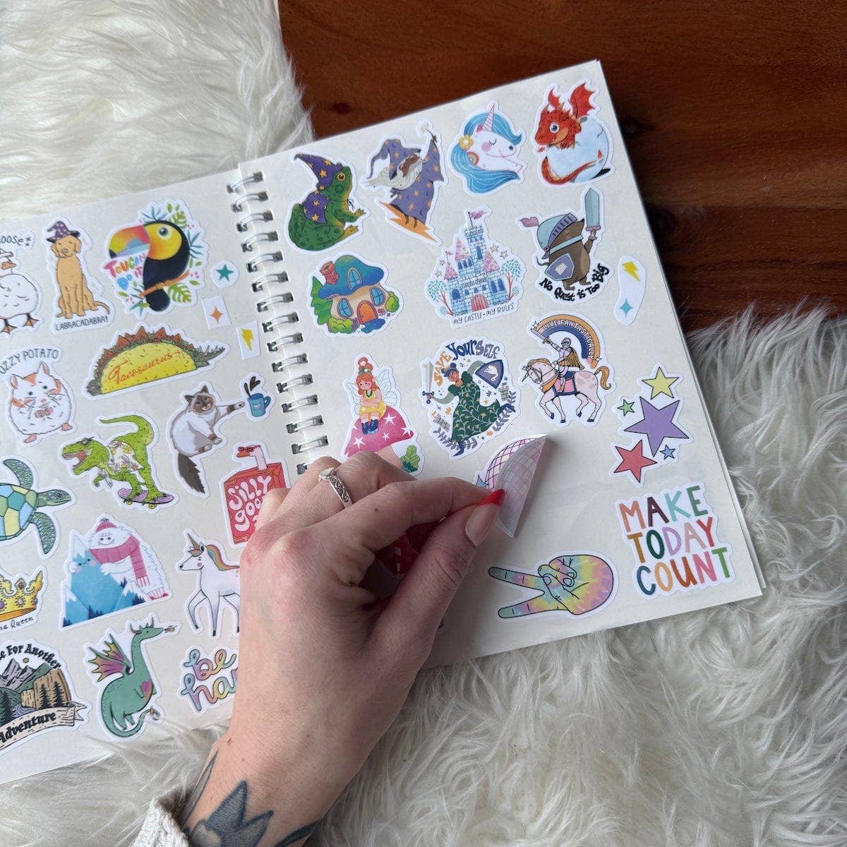 Big Moods - The Unused Sticker Book - Blue