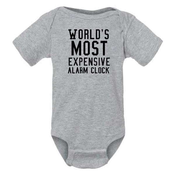 dkhandmade - WORLD'S MOST EXPENSIVE ALARM CLOCK BABY ONESIE