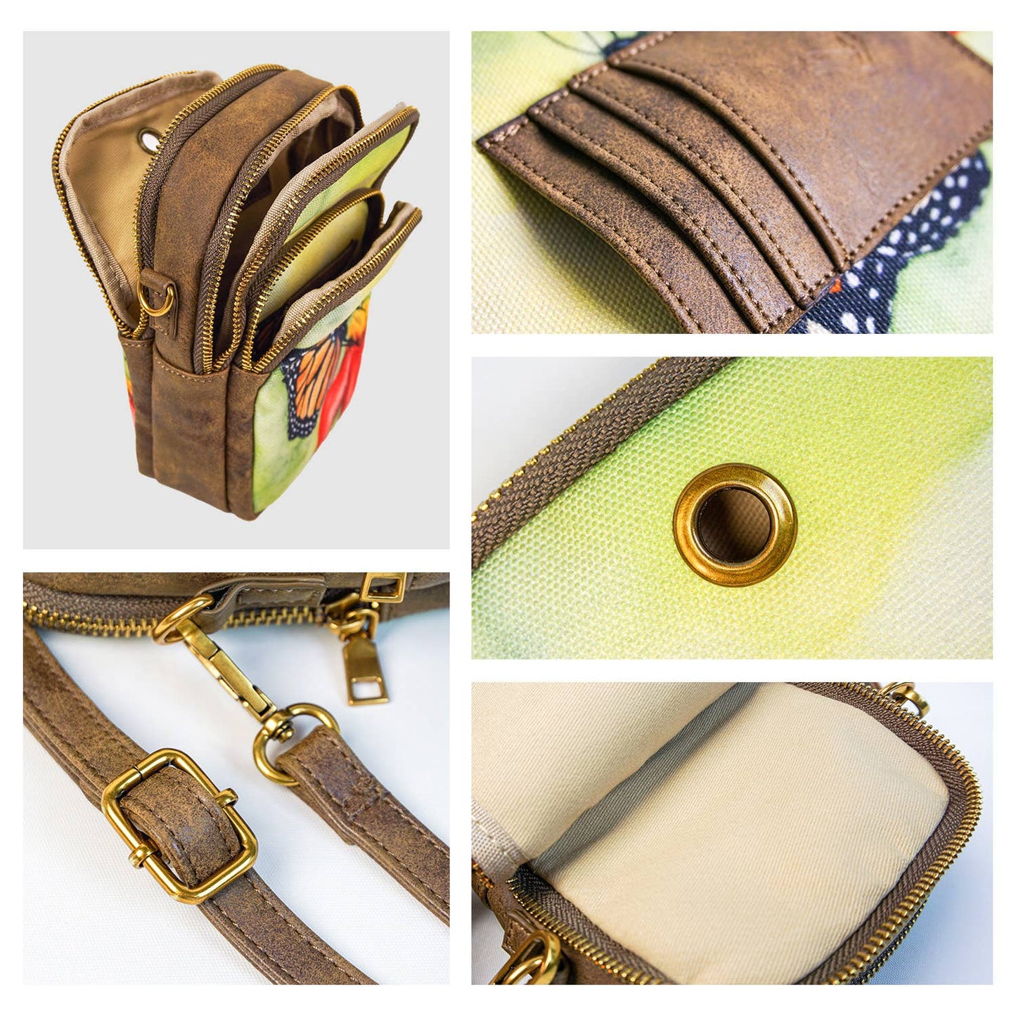 ANNGOTI - Black Bear Cellphone Sling Bag