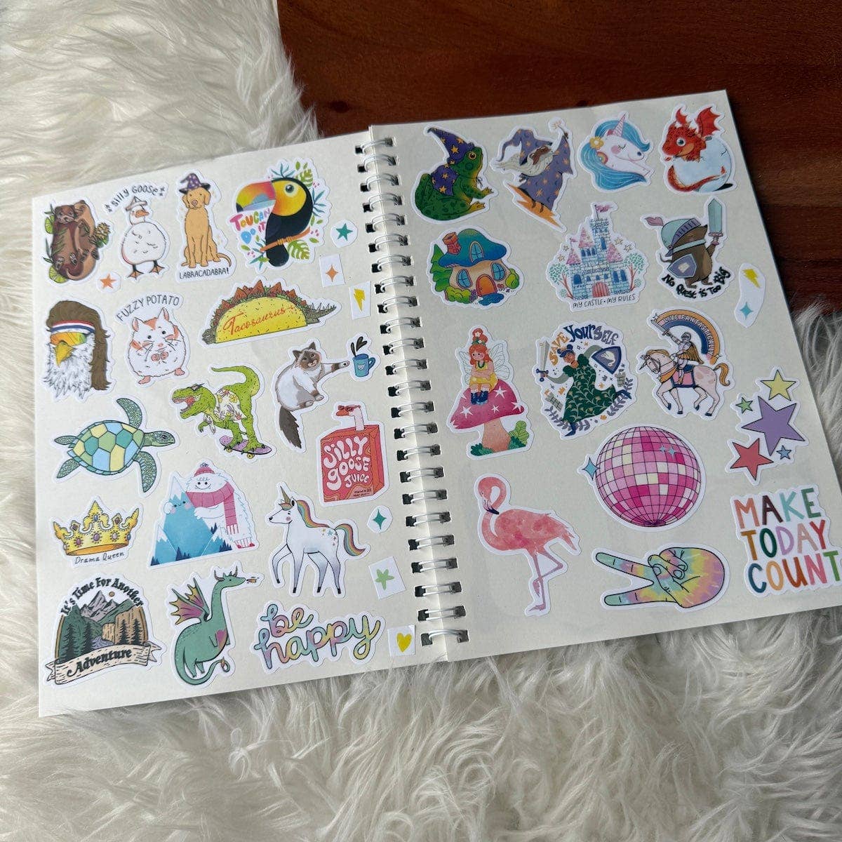 Big Moods - The Unused Sticker Book - Blue