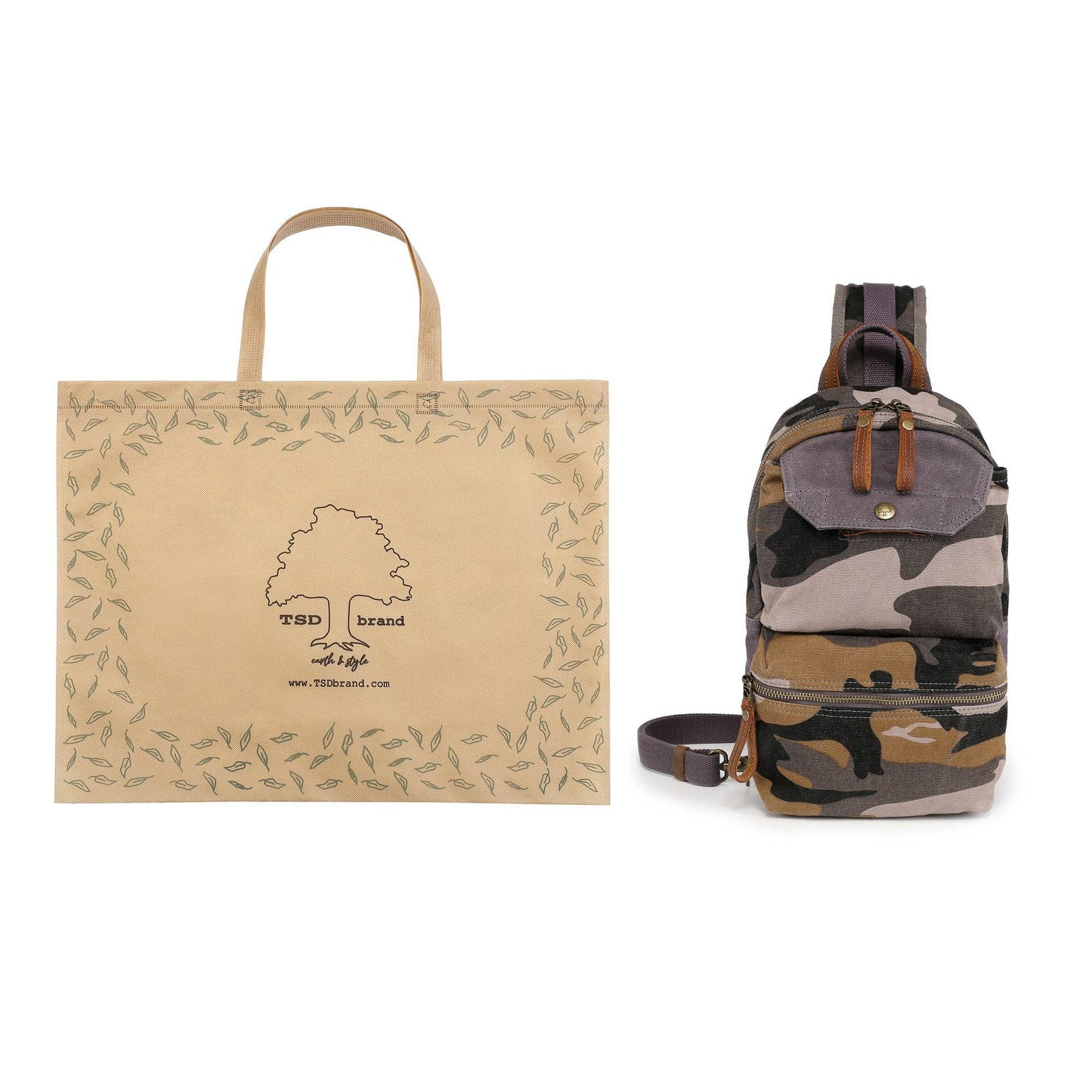 TSD Brand - Mountain Leaf Sling Bag
