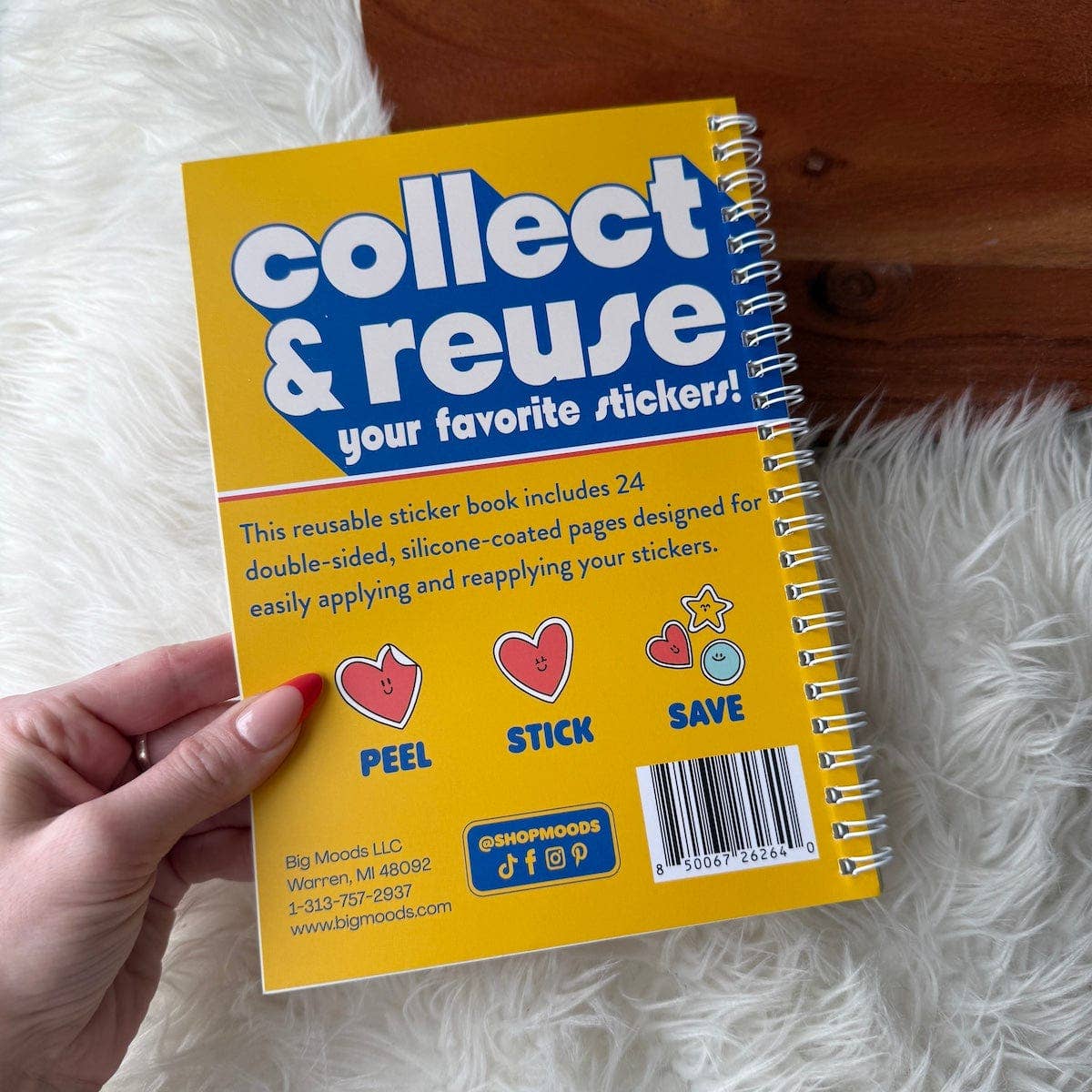 Big Moods - The Unused Sticker Book - Yellow