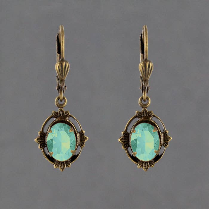 Sadie Green's Jewelry - Leaf Frame Earring