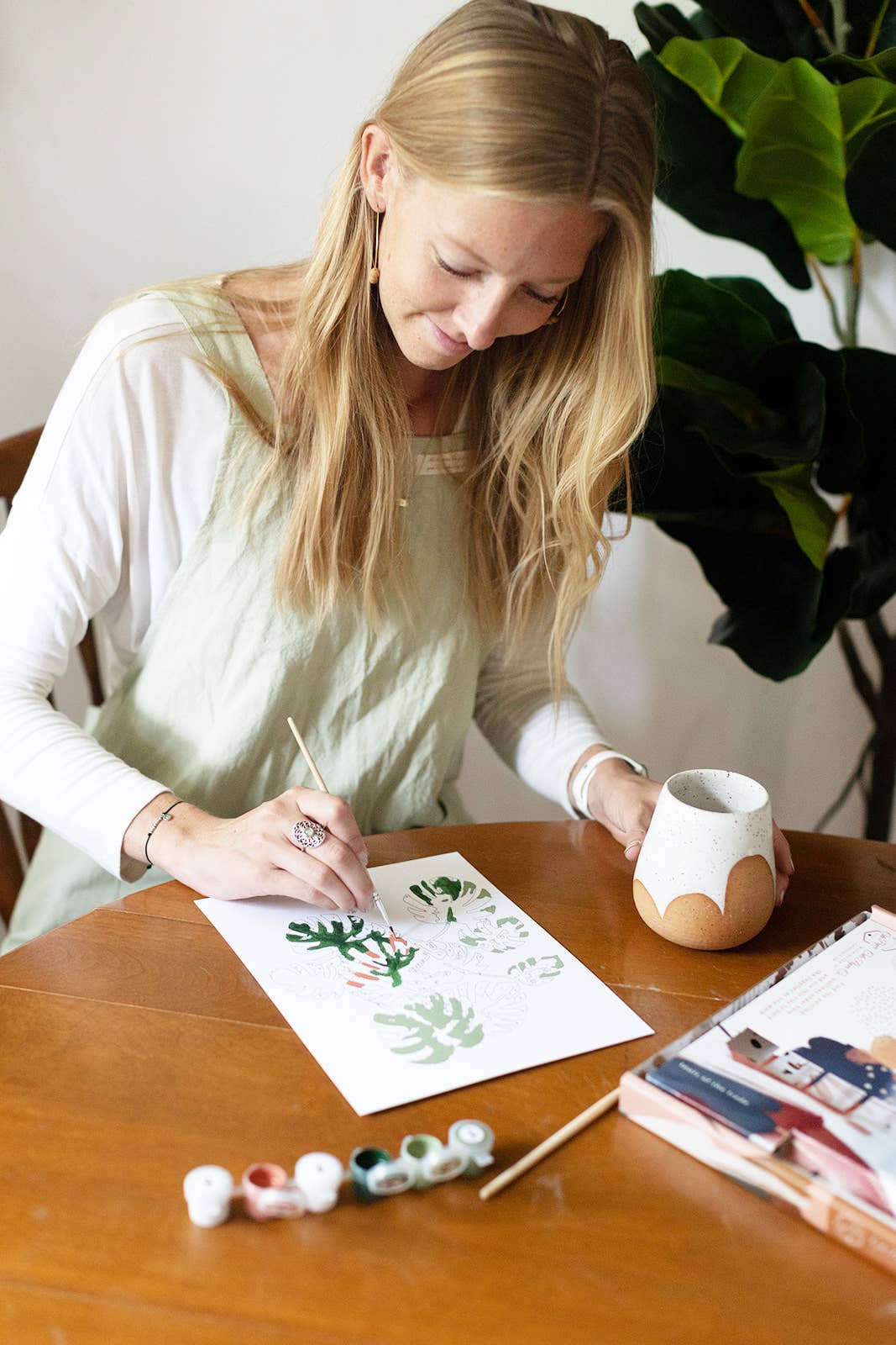 Cate Paper Co. - Red Poppies Paint-By-Numbers kit