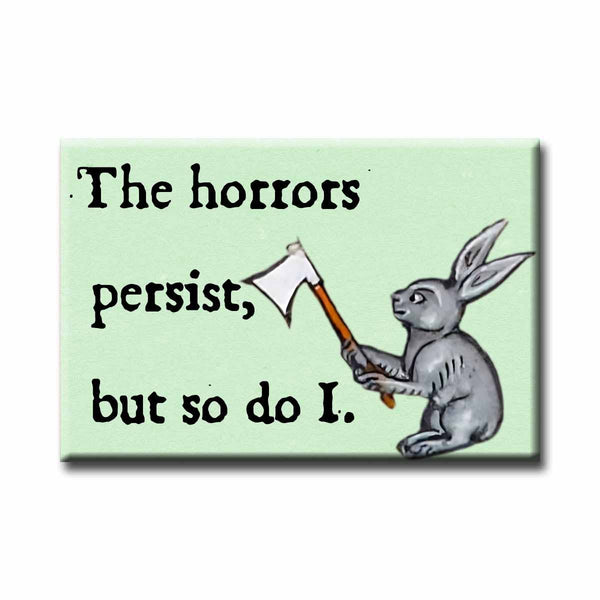 ChicalooKate - Medieval Marginalia the Horrors Persist Refrigerator Magnet