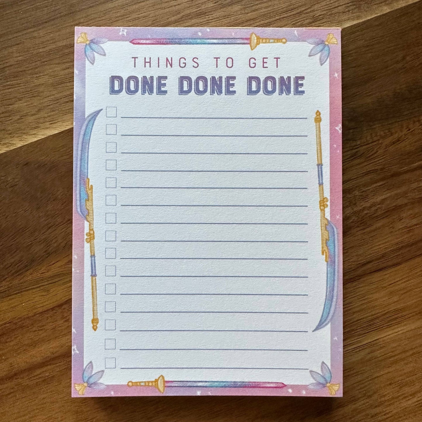 Designs with Jamie - Things to get Done Done Done Kpop Demon Hunters Notepad