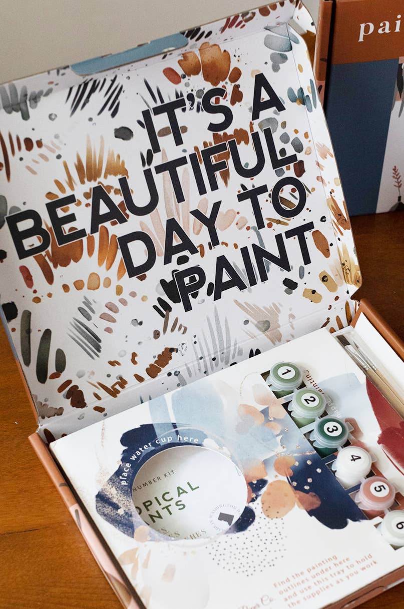 Cate Paper Co. - Sunny Citrus Paint-By-Numbers kit