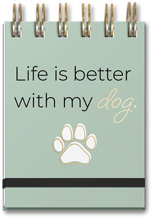 Lady Jayne - SPIRAL POCKET NOTEPAD SKETCHED PETS DOG QUOTE