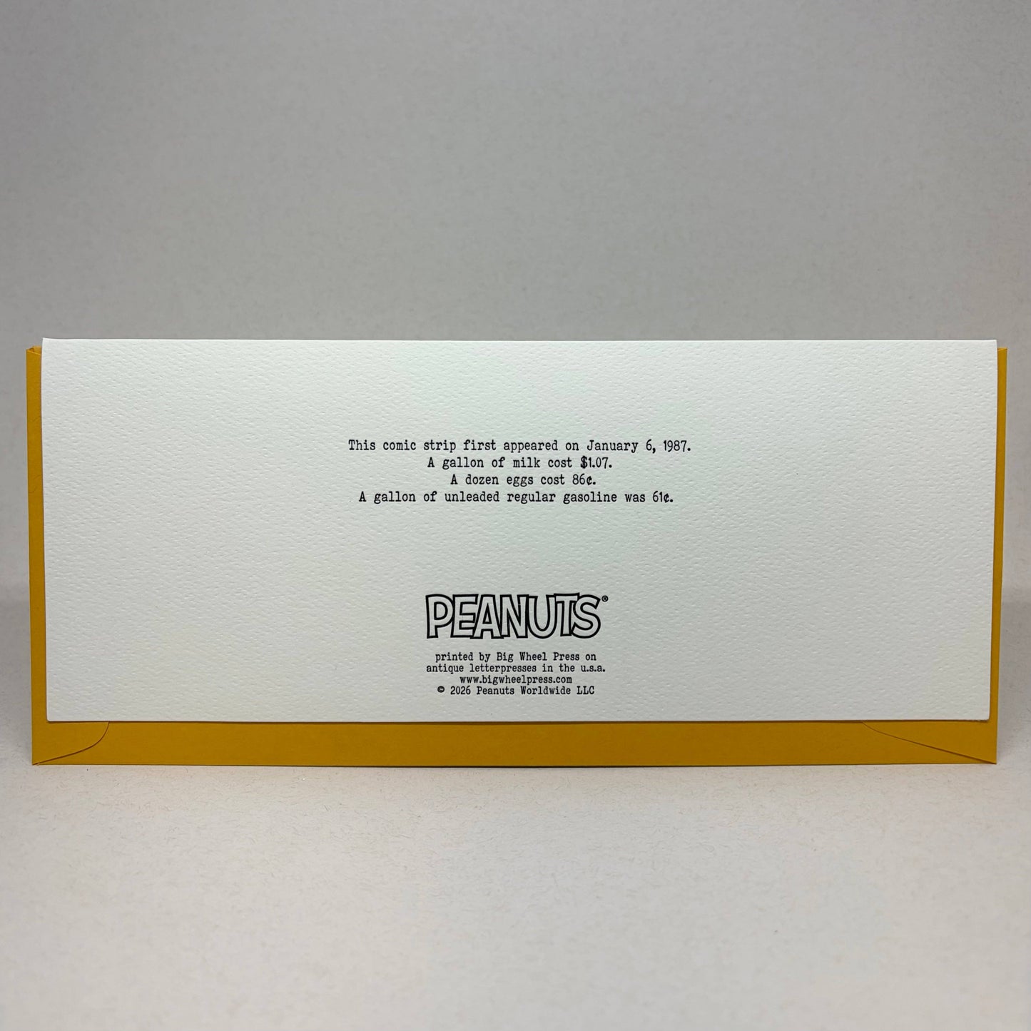Big Wheel Press - Dear Grandparents - Peanuts