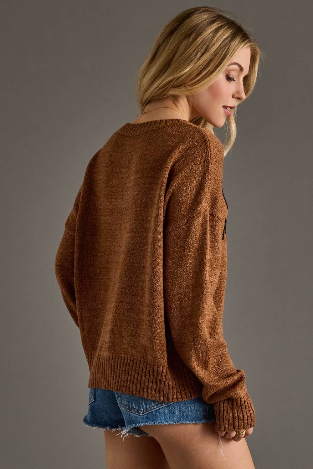 Panache Apparel Co. - Brown Whiskey Weather Lightweight Sweater