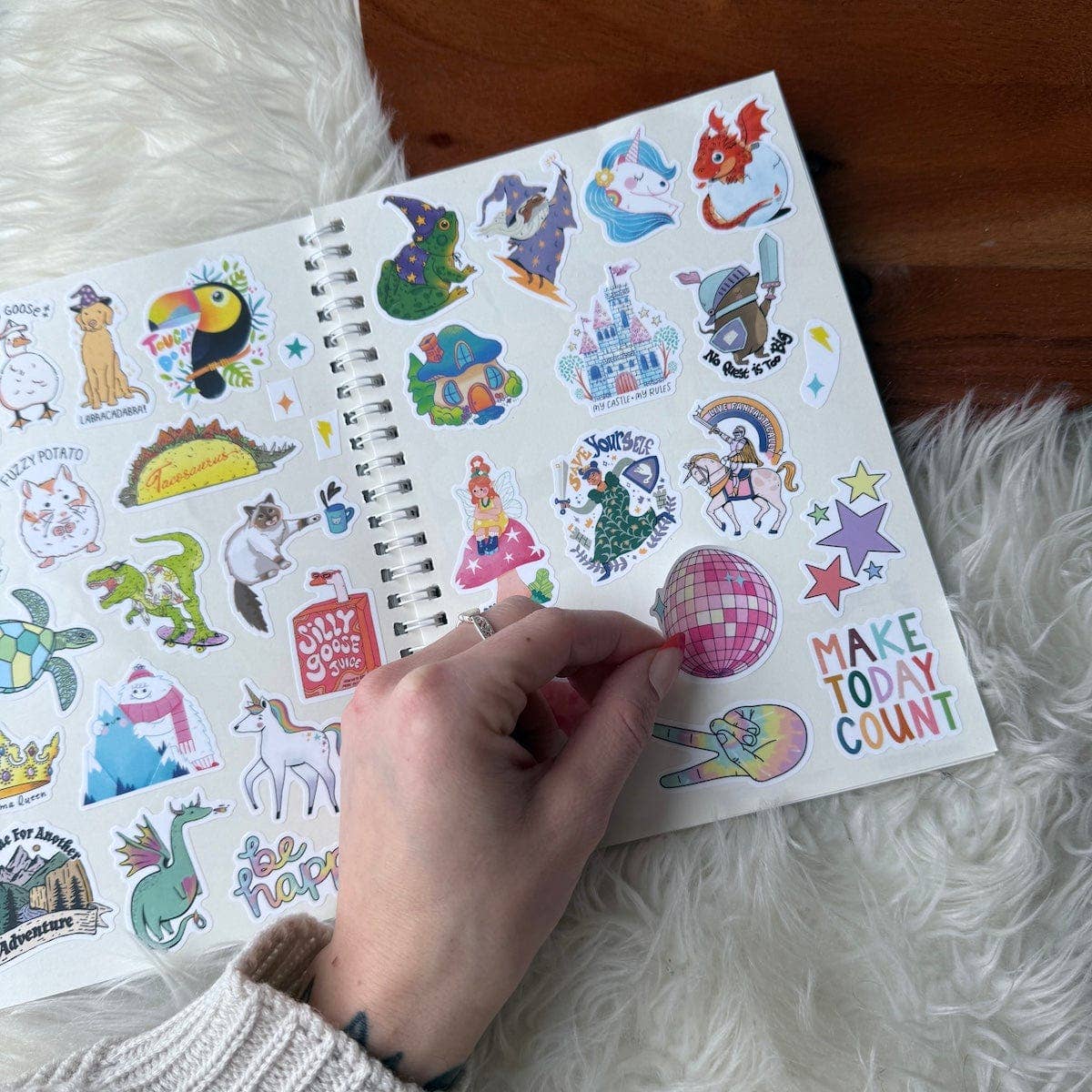 Big Moods - The Unused Sticker Book - Blue