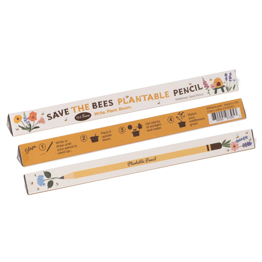 123 Farm - Save-The-Bees Plantable Pencil