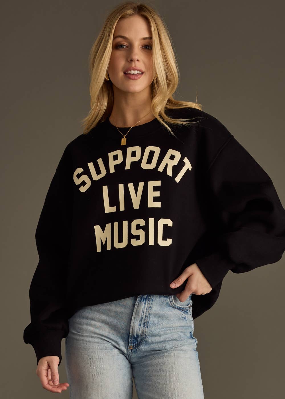 Panache Apparel Co. - Support Live Music Sweatshirt