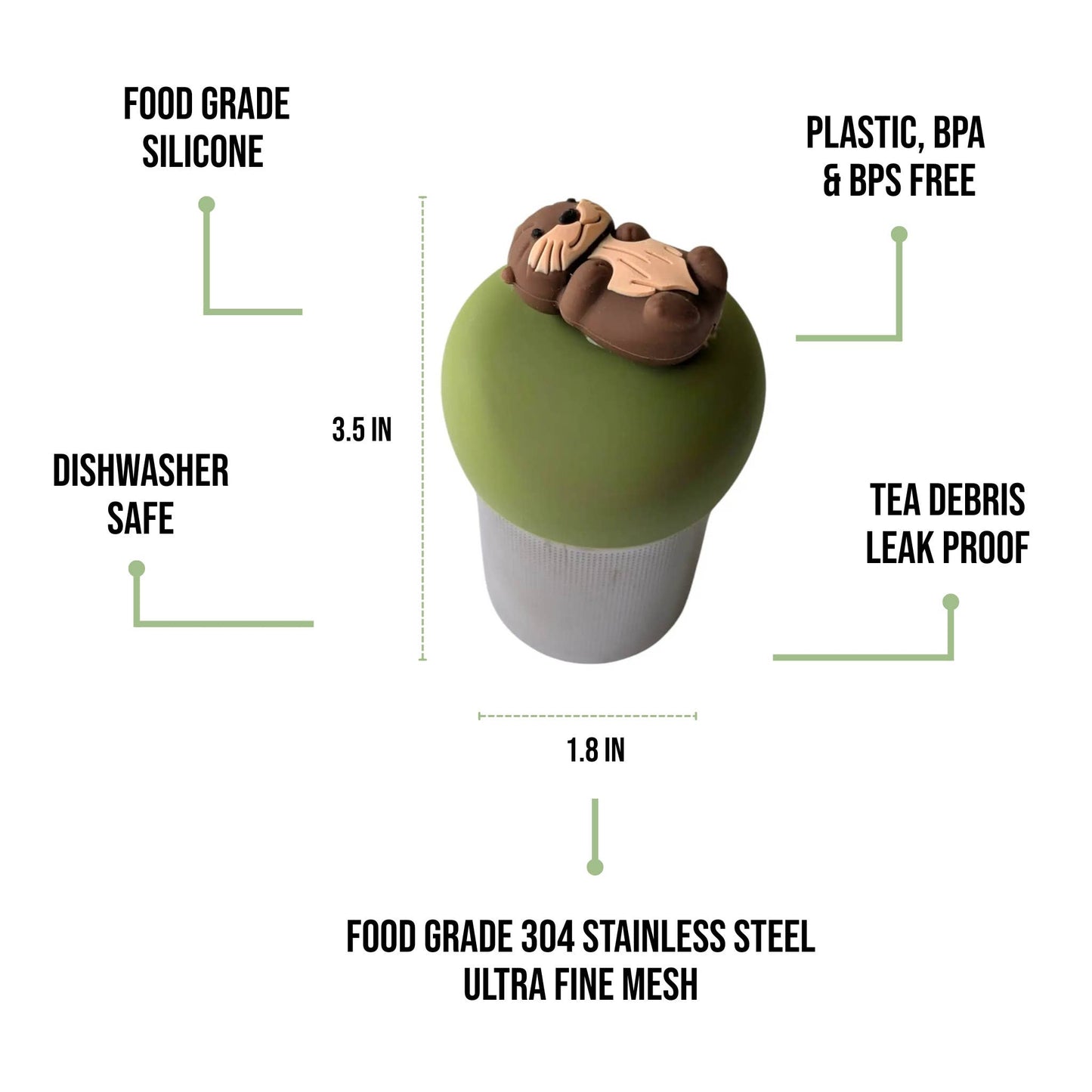Float2infuse Tea Infuser - Otter Floating Tea Steeper